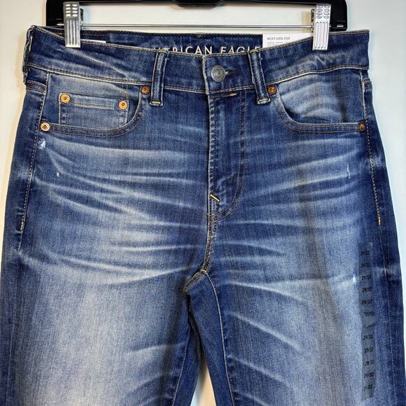 American Eagle Mens Original Straight Jeans size 29/32 Rigid Dark Wash NWT - Picture 7 of 12